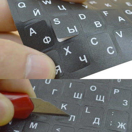 Laptop Keyboard Stickers for Ukrainian, Turkish, and More Languages - peel-and-stick multilingual laptop keyboard covers
