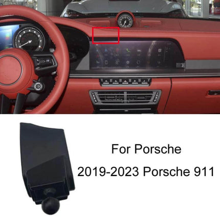 Porsche Car Phone Mount For Dashboard Clip On Holder for 2019-2023 Porsche 911 dashboard, clip-on phone holder keeping device secure and visible