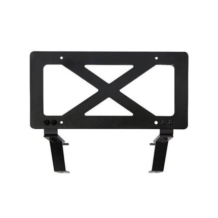 American Standard License Plate Frame for Tesla Models 3 and Y metal mounting frame with X-brace and adjustable brackets
