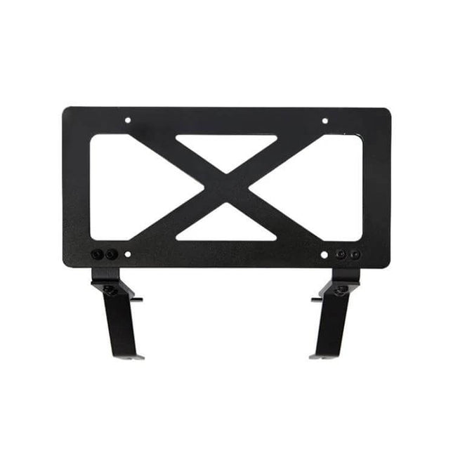 American Standard License Plate Frame for Tesla Models 3 and Y metal mounting frame with X-brace and adjustable brackets