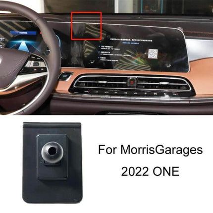 Left-Drive Car Dashboard Phone Holder for MG Models clip-on mount on dashboard next to infotainment screen for GPS and hands-free use