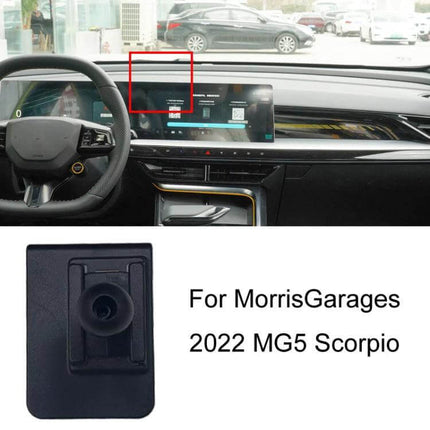Left-Drive Car Dashboard Phone Holder for MG Models securely mounted on left-drive MG dashboard near original card position for GPS and hands-free use