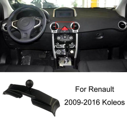 Renault Koleos Dash Phone Mount for Easy Access compact clip-on dashboard and air outlet phone holder fits 2009-2016 Koleos