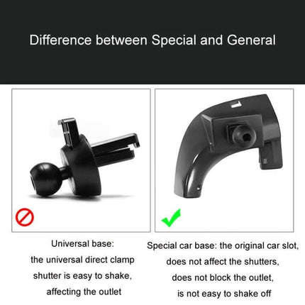 Renault Koleos Dash Phone Mount for Easy Access compact special car base clip-on dashboard and air outlet, preserves original car slot