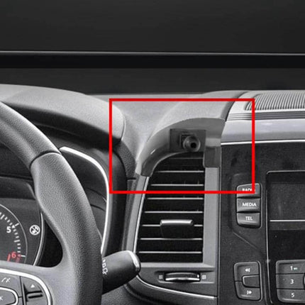 Renault Koleos Dash Phone Mount for Easy Access compact clip-on dashboard or air outlet mount preserving car card position