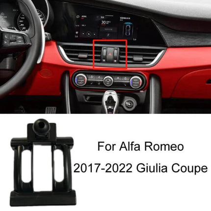 Alfa Romeo Car Phone Mount For Left Hand Drive Dashboard clamp-on vent and dashboard clip for Giulia Coupe 2017-2022, hands-free navigation