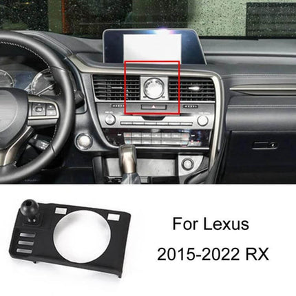 Car Dashboard Phone Mount With Integrated Base For Navigation installed on Lexus RX dashboard vent for GPS navigation and hands-free use
