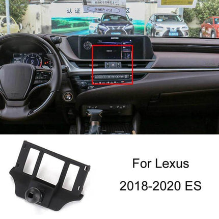 Car Dashboard Phone Mount With Integrated Base For Navigation fitted on Lexus ES 2018-2020 dashboard for secure GPS and hands-free use