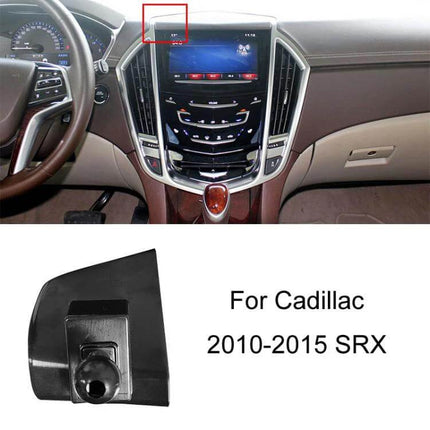 Cadillac Dashboard Phone Mount For Navigation Left Hand Drive clipped to dash near infotainment for GPS and hands-free use, stable on bumpy roads