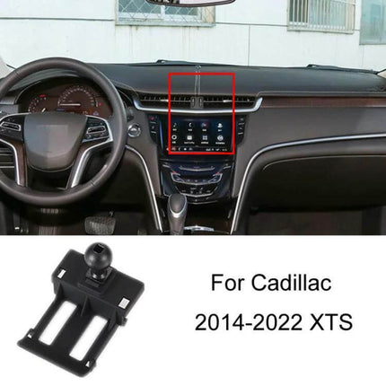 Cadillac Dashboard Phone Mount For Navigation Left Hand Drive mounted on 2014-2022 Cadillac XTS dash for secure GPS and hands-free use