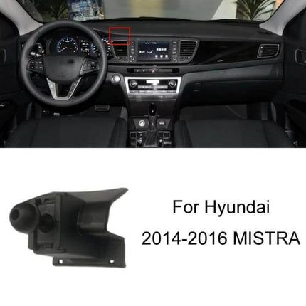 Dashboard Clip-On Navigation Bracket for Hyundai Cars mounted in original dash position, clip-on phone holder for Hyundai 2014-2016 Mistra