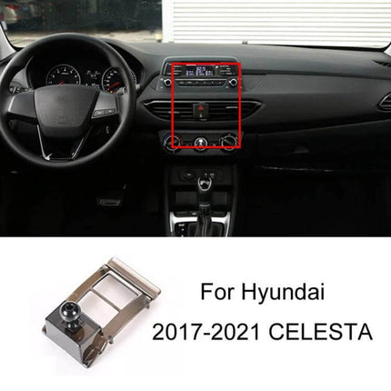 Dashboard Clip-On Navigation Bracket for Hyundai Cars mounted in Celesta 2017-2021 dashboard for stable phone navigation