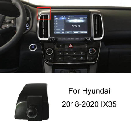 Dashboard Clip-On Navigation Bracket for Hyundai Cars mounted on dashboard near vent in Hyundai IX35 2018-2020 for stable phone navigation
