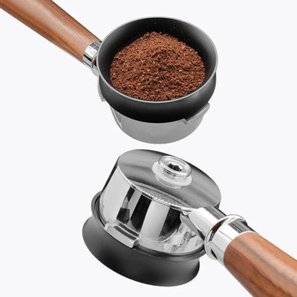 Heightened Coffee Handle Powder Catch Magnetic Ring 51mm 53mm 58mm - aluminum alloy portafilter powder catcher for home baristas
