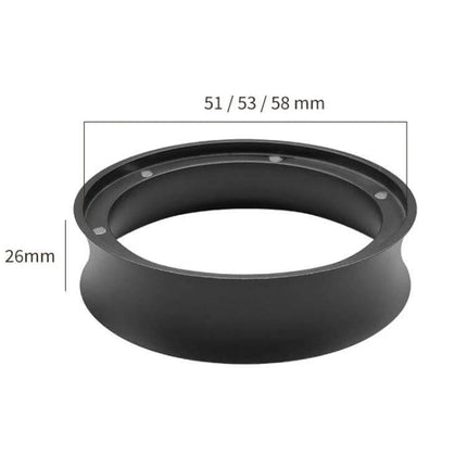 Heightened Coffee Handle Powder Catch Magnetic Ring 51mm 53mm 58mm lightweight aluminum alloy magnetic portafilter powder catcher