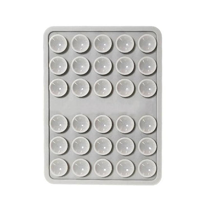 Silicone Double-Sided Suction Cup Holder for Mobile Phones on desk holding phone, soft durable silicone grip for car dashboard and mirror