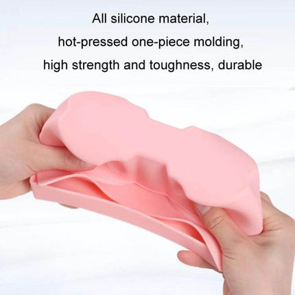 Integrated Silicone Storage Cup Holder for Tesla Center Console - pink flexible silicone insert showing one-piece molding and durability