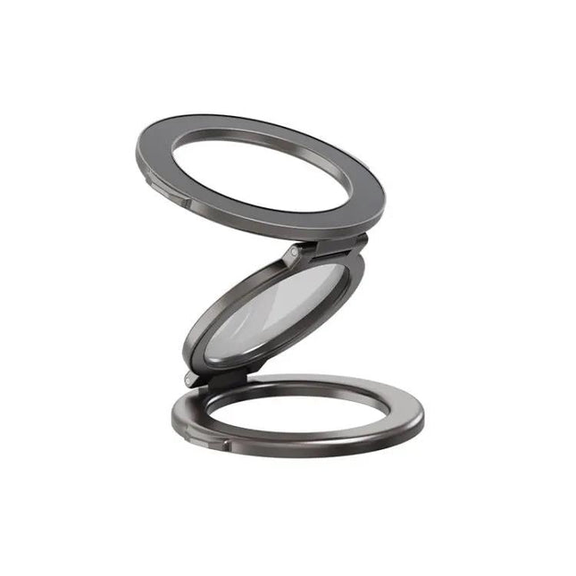 Foldable Double-sided Magnetic Phone Holder Gym Car Universal Stand, Basic Black, Basic Silver, Mirror Type Black, Mirror Type Silver