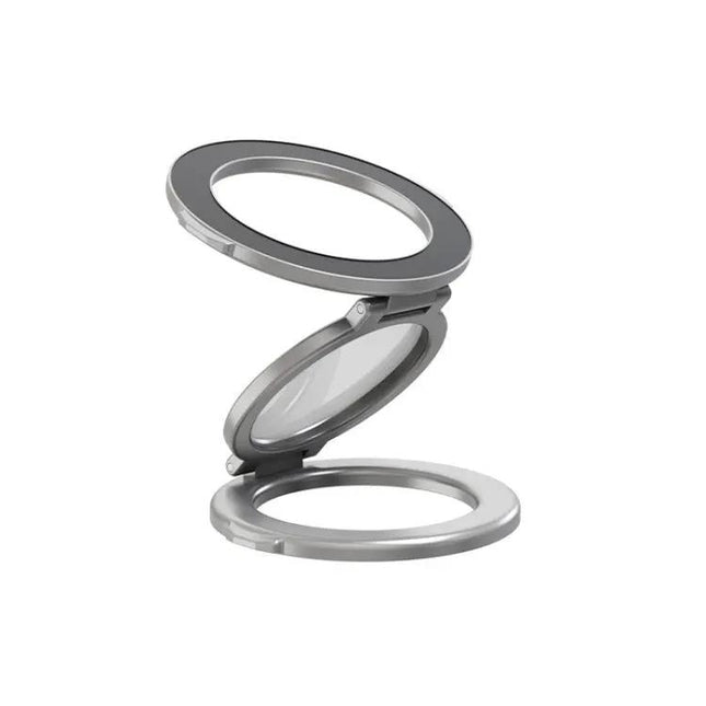 Foldable Double-sided Magnetic Phone Holder Gym Car Universal Stand, Basic Black, Basic Silver, Mirror Type Black, Mirror Type Silver