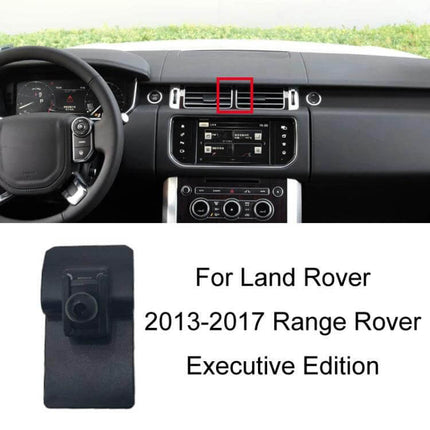 Phone Navigation Bracket for Land Rover Dashboard Mount installed in Range Rover vent area for secure snap-on navigation access