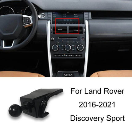 Phone Navigation Bracket for Land Rover Dashboard Mount installed in Discovery Sport 2016-2021 center dash vent area