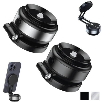 Car Navigation Vacuum Magnetic Suction Cup Multifunctional Bracket - dual aluminum alloy & ABS magnetic and electric suction mount for cars and flat surfaces
