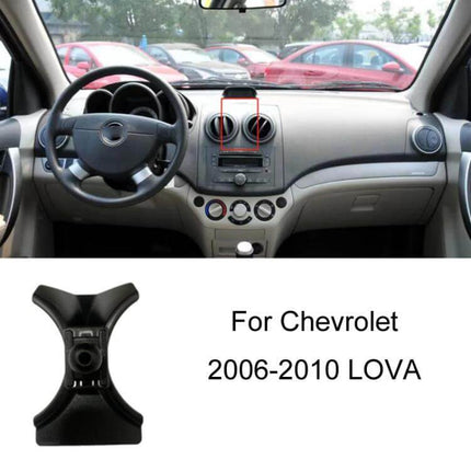 Chevrolet Dashboard Phone Mount Bracket For Navigation Snap-On Holder installed on dashboard center near vents for hands-free navigation