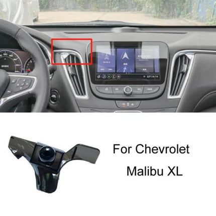 Chevrolet Dashboard Phone Mount Bracket For Navigation Snap-On Holder mounted near vent in Chevrolet Malibu XL dashboard