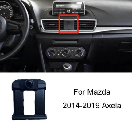 Mazda Car Phone Mount For Dashboard Air Vent Stable Fit – compact snap-on mount for 2014-2019 Mazda Axela, secure dashboard/vent placement, stable on bumpy roads
