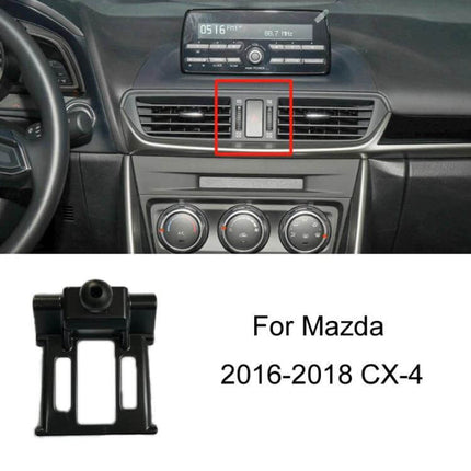 Mazda Car Phone Mount For Dashboard Air Vent Stable Fit — compact snap-on mount for Mazda CX-4 2016-2018, secure dashboard or vent installation