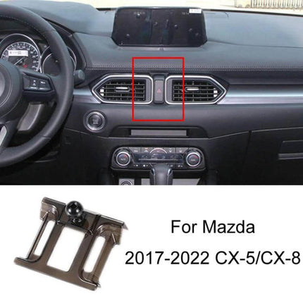 Mazda Car Phone Mount For Dashboard Air Vent Stable Fit - compact snap-on dashboard and air vent phone holder for Mazda CX-5/CX-8 (2017-2022)