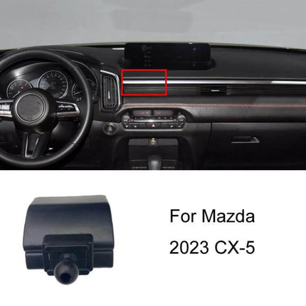 Mazda Car Phone Mount For Dashboard Air Vent Stable Fit - compact snap-on mount for 2023 Mazda CX-5 dashboard or vent, secure stable base