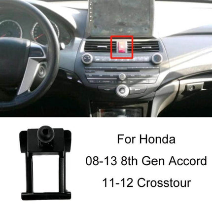 Dashboard Phone Holder Car Mount For Navigation Snap On clipped to Honda dashboard vent for hands-free navigation on Accord and Crosstour