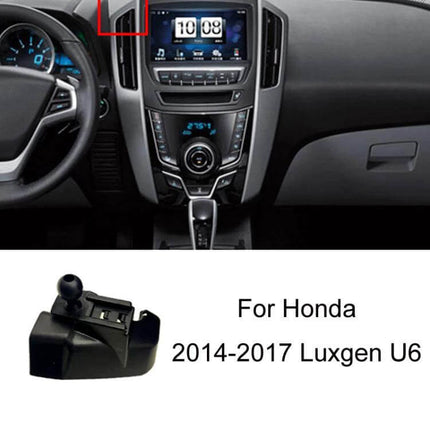 Dashboard Phone Holder Car Mount For Navigation Snap On installed on dashboard near center console, compact durable plastic snap-on design for Honda Luxgen U6