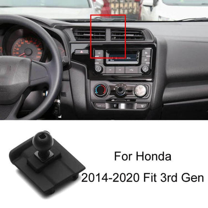Dashboard Phone Holder Car Mount For Navigation Snap On - snap-on dashboard/vent mount for Honda 2014-2020, compact durable plastic holder