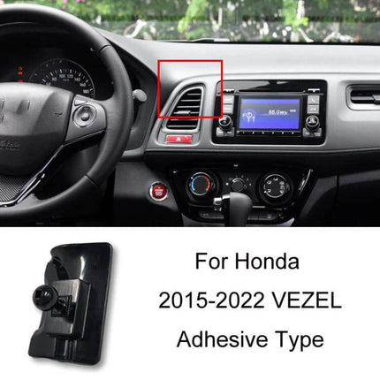 Dashboard Phone Holder Car Mount For Navigation Snap On installed on Honda Vezel dashboard vent, compact snap-on mount for hands-free navigation