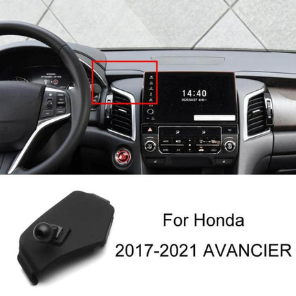Honda Left Hand Drive Car Phone Navigation Holder Mount clipped to left dashboard vent in Honda Avancier 2017-2021 for stable GPS and hands-free use