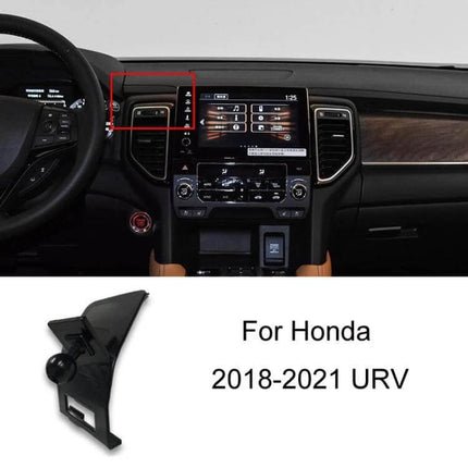 Honda Left Hand Drive Car Phone Navigation Holder Mount clipped to dashboard air vent in a Honda 2018-2021 URV for stable GPS and hands-free use