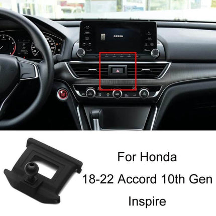 Honda Left Hand Drive Car Phone Navigation Holder Mount installed on dashboard air vent of Honda Accord 2018-2022 for stable GPS and hands-free use