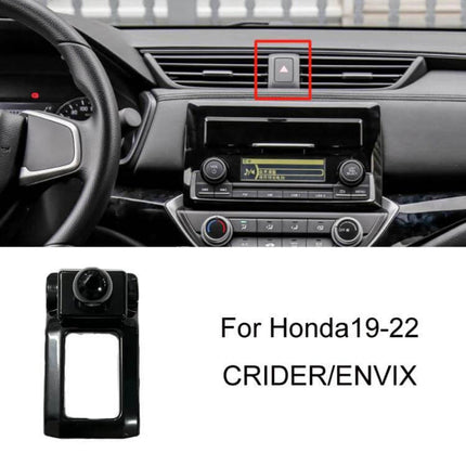 Honda Left Hand Drive Car Phone Navigation Holder Mount installed on dashboard near center vent for stable GPS navigation and hands-free calls