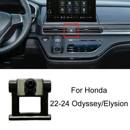 Honda Left Hand Drive Car Phone Navigation Holder Mount shown attached to dashboard air vent of Honda Odyssey/Elysion 22-24 for steady GPS and hands-free use
