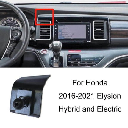 Honda Left Hand Drive Car Phone Navigation Holder Mount installed on dashboard air vent of Honda Elysion 2016-2021 for stable GPS and hands-free use