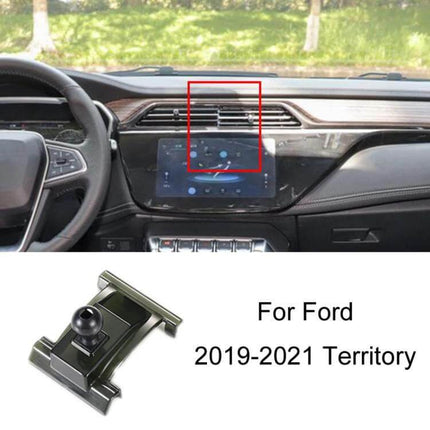 Car Phone Holder For Dashboard Clip On Mount Universal Fit - clip-on dashboard mount shown installed on Ford Territory air vent