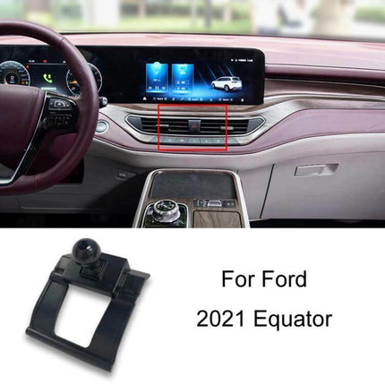 Car Phone Holder For Dashboard Clip On Mount Universal Fit - clip-on vent/dashboard mount shown installed in 2021 Ford Equator interior