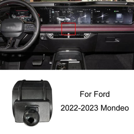 Car Phone Holder For Dashboard Clip On Mount Universal Fit installed on Ford 2022-2023 Mondeo dashboard air vent clip