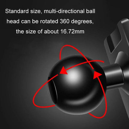 Ford Left-Hand Drive Car Phone Holder for Dash Navigation showing 360° multi-directional ball head mount for dashboard or vent clip