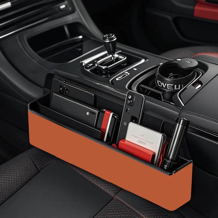 Car Seat Seam Storage Box Universal Organizer For In Seat Gaps - slim gap organizer holding phones keys cards and cables