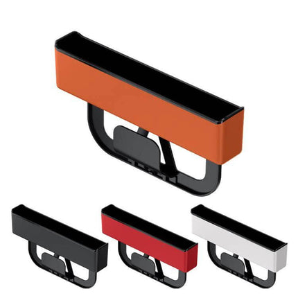Car Seat Seam Storage Box Universal Organizer For In Seat Gaps - orange black seam organizer for coins keys cables