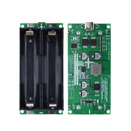 Lithium Battery Boost Charging Module for Everyday Devices with dual battery holder and PCB for routers cameras development boards