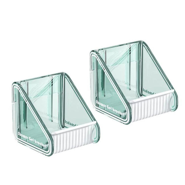 Wall-Mounted Organizer for Bathroom Shower Essentials at Home - no-drill corner shelf holding shampoo and soap to declutter shower